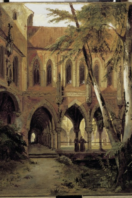 SZ-Serie: Wem gehört die Kunst?: Raubkunst ist Carl Blechens Gemälde "Gotischer Klosterhof/Klosterhof mit Kreuzgang" (um 1833/35), das im Museum Georg Schäfer hängt.