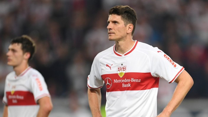 Mario Gomez vom VfB Stuttgart in der Relegation 2019 gegen Union Berlin