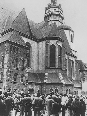 Nikolaikirche, Montagsdemonstration, dpa