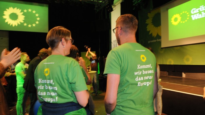 Europawahl: Sehen das Wahlergebnis als Wählerauftrag für eine Klimapolitik: Die Grünen freuen sich über ihren Wahlerfolg.
