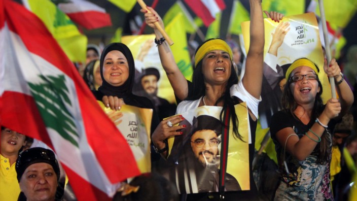 Kundgebung der Hisbollah zum vierten Jahrestag des Libanonkrieges