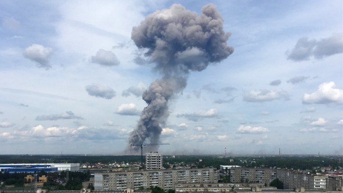 Schwere Sprengstoff-Explosionen in russischer Stadt