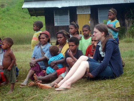 Studentin in Papua