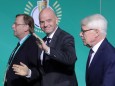 FIFA-Präsident Gianni Infantino mit DFB-Funktionären 2019 in Berlin
