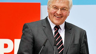 SPD-Parteitag: SPD-Kanzlerkandidat Frank-Walter Steinmeier will hoch hinaus.