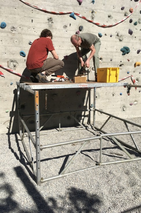 Die DAV-Sektion Markt Schwaben bringt ihre Kletterhalle auf Vordermann