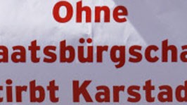 Karstadt, Demonstration, ddp