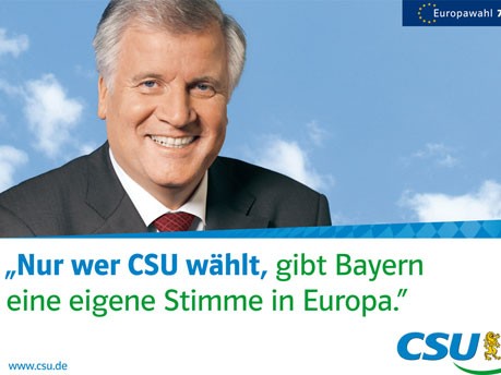 Wahlplakate Plakat Partei CSU