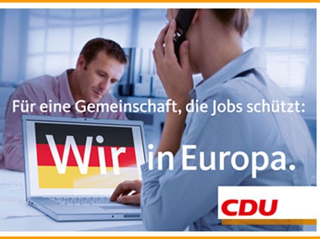 Wahlplakate Plakat Partei CDU