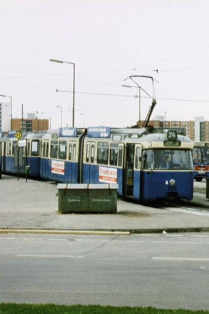 Haidhausen/Ramersdorf: Bis 1980 fuhr in der Rosenheimer Straße die Tram 24 nach Perlach.