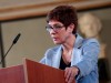 FILE PHOTO: Kramp-Karrenbauer, chairwoman of Germany's Christian Democratic Union (CDU), delivers a speech at the German Institute for Economic Research (Ifo) in Munich