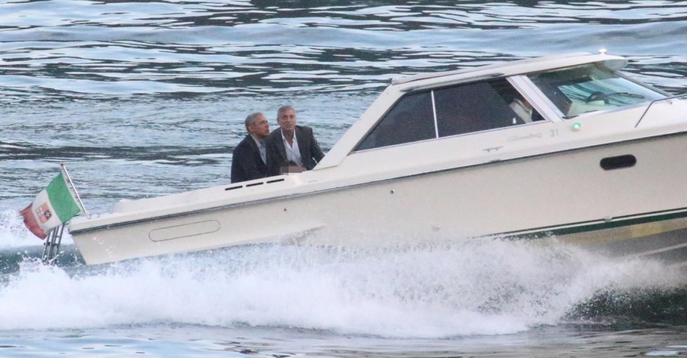 Comer See: Wenn die Obamas die Clooneys besuchen