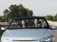 Spain Majorca Young couple travelling in cabriolet car model released PUBLICATIONxINxGERxSUIxAUTxH