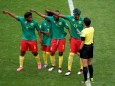 Fußball-WM der Frauen 2019 - Kamerunerinnen protestieren beim Spiel gegen England