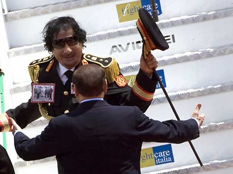 Gaddafi, Italien, Rom, Berlusconi, Reuters