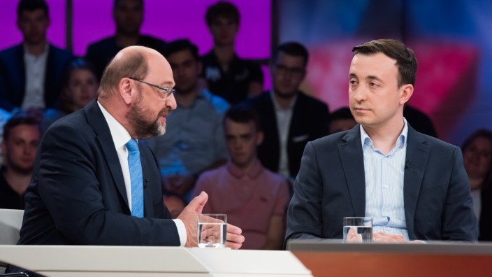 Martin Schulz und Paul Ziemiak bei Maybrit Illner