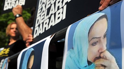 Iran: Vergeblicher Protest: Demonstranten vor der iranischen Botschaft in London setzten sich bis zuletzt für Delara Darabi ein