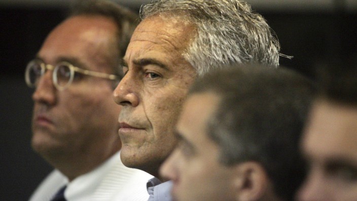 U.S. financier Jeffrey Epstein appears in court where he pleaded guilty to two prostitution charges in West Palm Beach