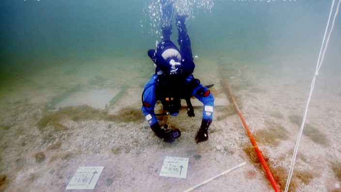Unterwasserarchäologen Starnberger See