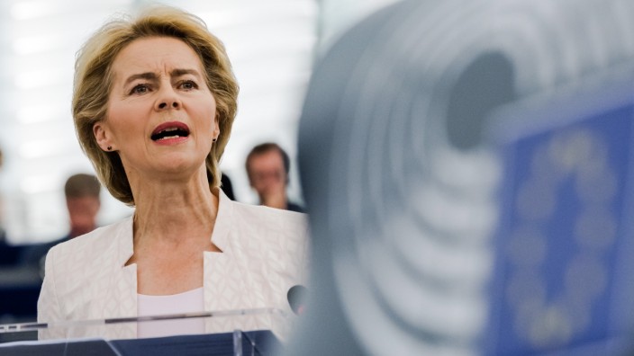 Ursula Von Der Leyen Ahead of European Commission Presidency Vote