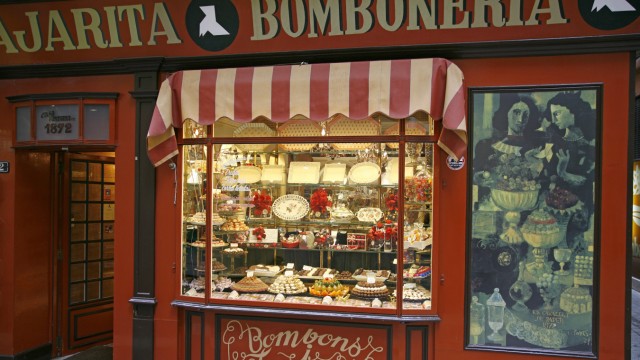 Ein Bonbongeschäft in Palma de Mallorca