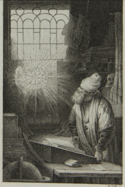 Gastbeitrag: „Der Alchemist“ – Titelkupfer des Erstdrucks von „Faust. Ein Fragment“, 1790.