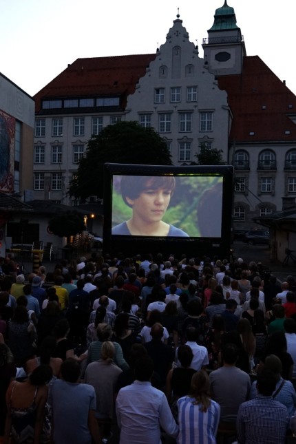 Open-Air-Kino auf dem Elisabethplatz in München, 2016