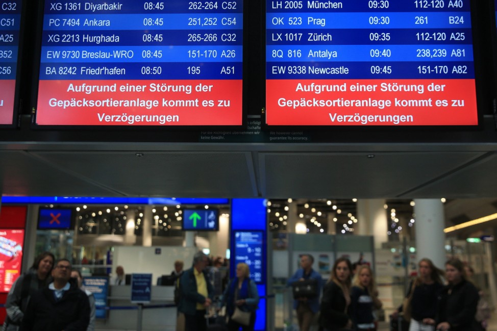 Störung bei Gepäckabfertigung am Flughafen Düsseldorf