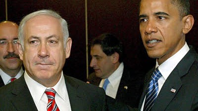 Obama und Netanjahu: Barack Obama und Benjamin Netanjahu bei ihrem ersten Treffen 2008