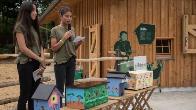 Einweihung der neuen Tierparkschule im Hellabrunner Mühlendorf.