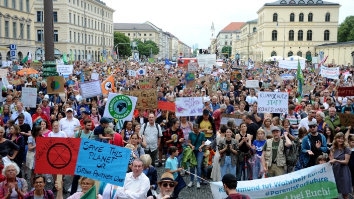 Klimakrise: Eine Bewegung, die viel Zulauf hat: Am 21. Juli demonstrierten in München mehr als 10.000 Menschen für eine bessere Klimapolitik.