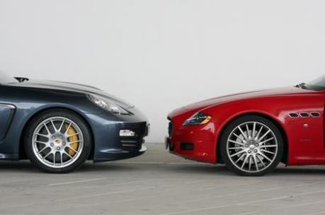 Porsche Panamera und Maserati Quattroporte