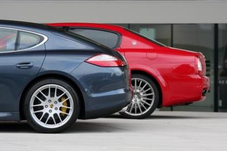 Porsche Panamera und Maserati Quattroporte