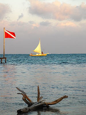 Caye Caulker in Belize Karibik, zweitgrößtes Barriereriff der Welt, Foto Marcel Burkhardt