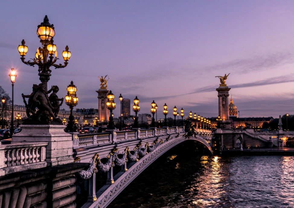 Postkarte Postkarten Paris Pont Alexandre III. Brücke Frankreich France