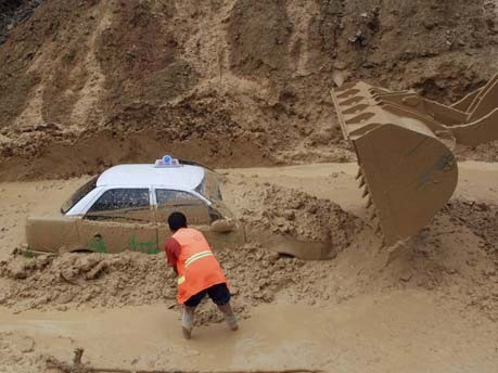 China erlebt heftige Regenstürme;Reuters