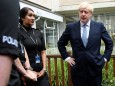 Britain's Prime Minister Boris Johnson visits Birmingham
