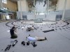 Teppichverlegung im Plenarsaal des Bundestags