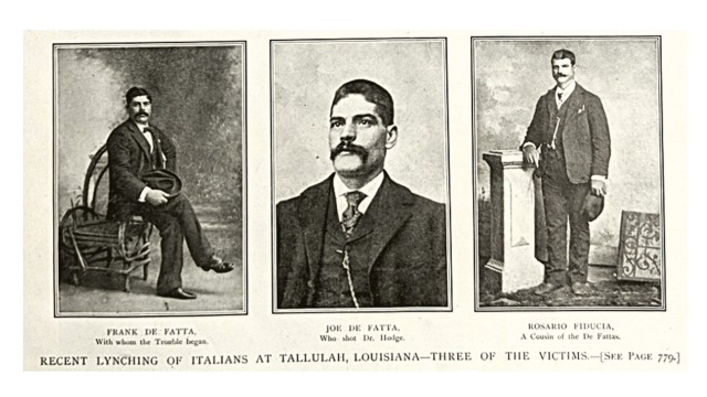 Essay: Das Magazin Harper’s Weekly vom 5. Juli 1895 zeigte die späteren Lynchmordopfer Frank und Joe Defatta und Rosario Fiduccia.