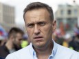 Russland - Alexej Nawalny auf einer Demonstration in Moskau