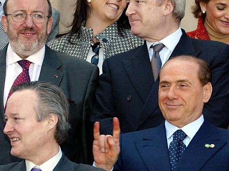 Berlusconi, Teufelshörner, AFP