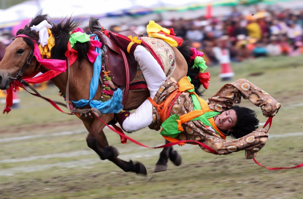 Pferderennen-Festival in China