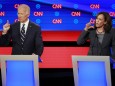 Biden und Harris bei der zweiten Debatte der Demokraten