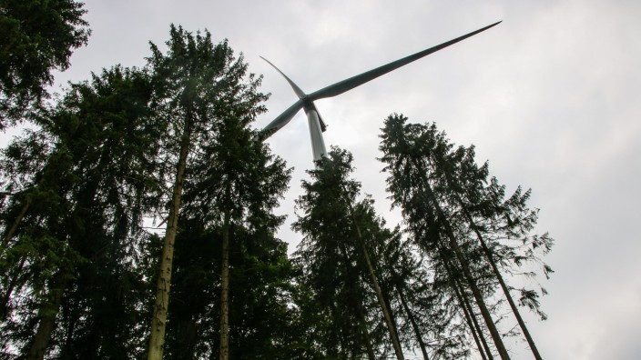 Windenergie: Ausschließlich über den Baumwipfeln in großen Forstgebieten wie hier in Erdweg bei Dachau sind aktuell Windräder im Landkreis München geplant.