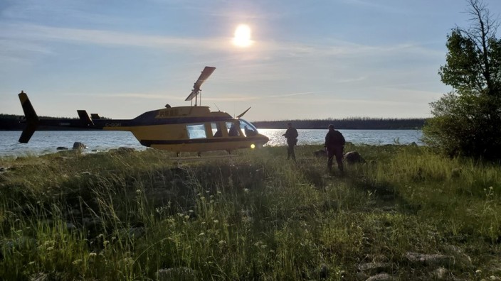 Kanada Hubschrauber Suche nach Mordverdächtigen