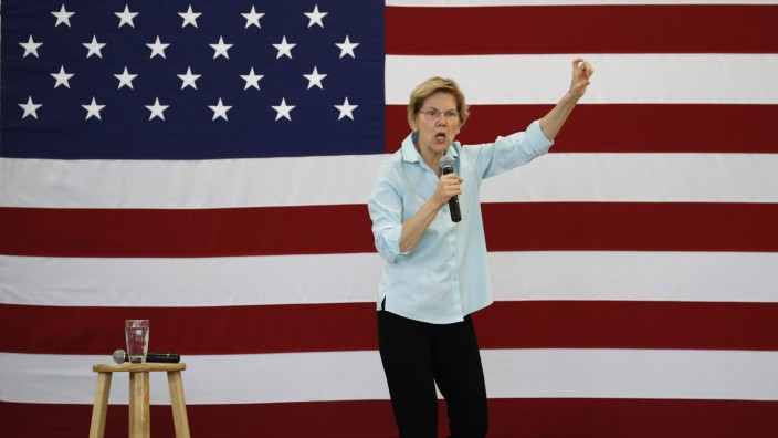 Wechselkurs: Elizabeth Warren, demokratische Präsidentschaftsbewerberin, will den Wechselkurs des Dollar "aktiv managen".
