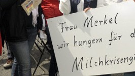 Milchbäuerinnen Hungerstreik Berlin, ddp