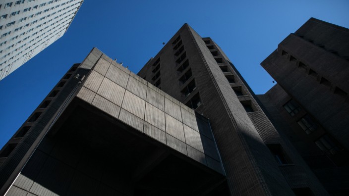 An exterior view of the Metropolitan Correctional Center jail where financier Jeffrey Epstein, who was found dead in the Manhattan borough of New York City, New York