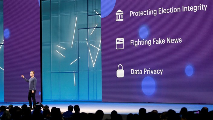 FILE PHOTO: Facebook CEO Mark Zuckerberg speaks at Facebook Inc's annual F8 developers conference in San Jose