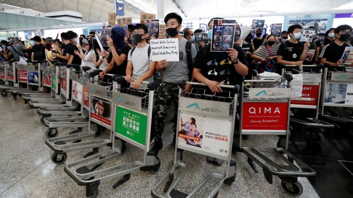 Flughafen Hongkong Proteste